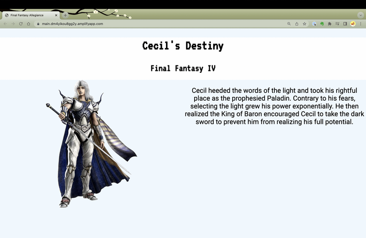 Figure 02: Cecil Becomes a Paladin