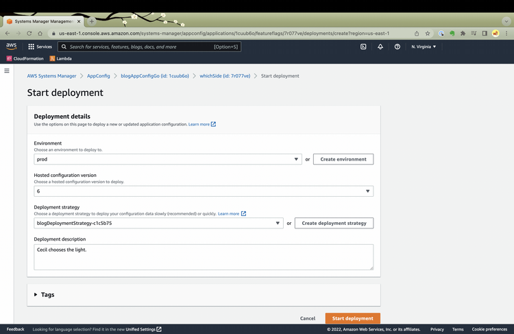 Figure 09: Confirm the Deployment Parameters